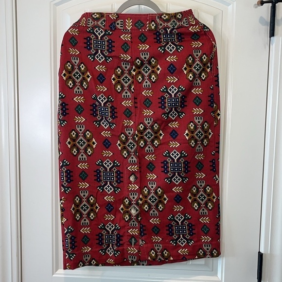 Vintage southwest western knee length midi casual skirt estimated size XS/S - Picture 7 of 11